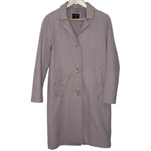 Womens Abercrombie & Fitch Purple Long Sleeve Pea Coat Long Winter Jacket Sz XS